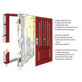 Puertas externas de madera de acero de Safty Grade Elegent